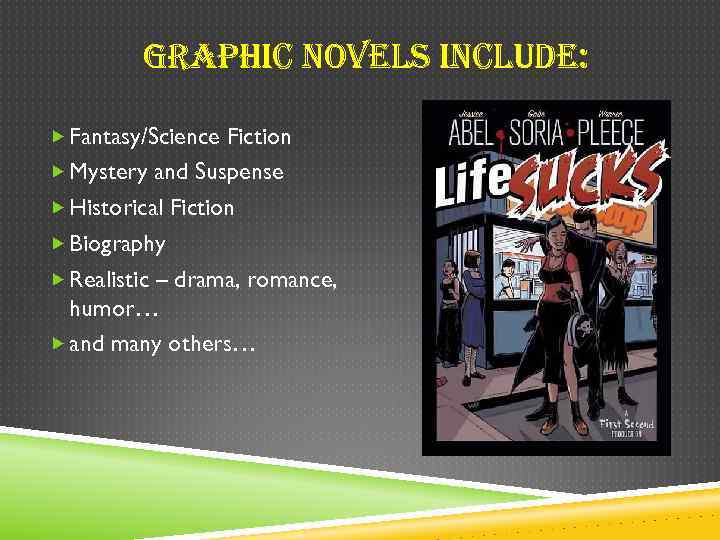 GRa. Phi. C no. VELS in. CLud. E: Fantasy/Science Fiction Mystery and Suspense Historical