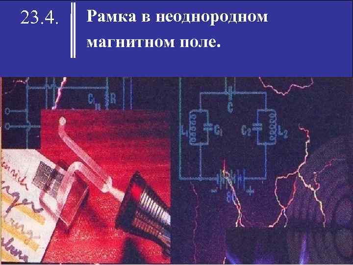 23. 4. Рамка в неоднородном магнитном поле. 
