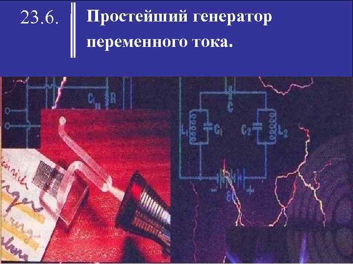 23. 6. Простейший генератор переменного тока. 