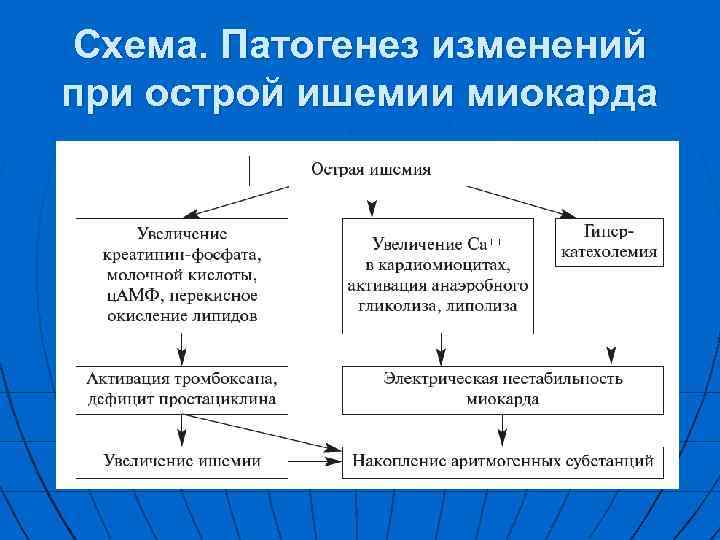 Ишемия схема патогенеза