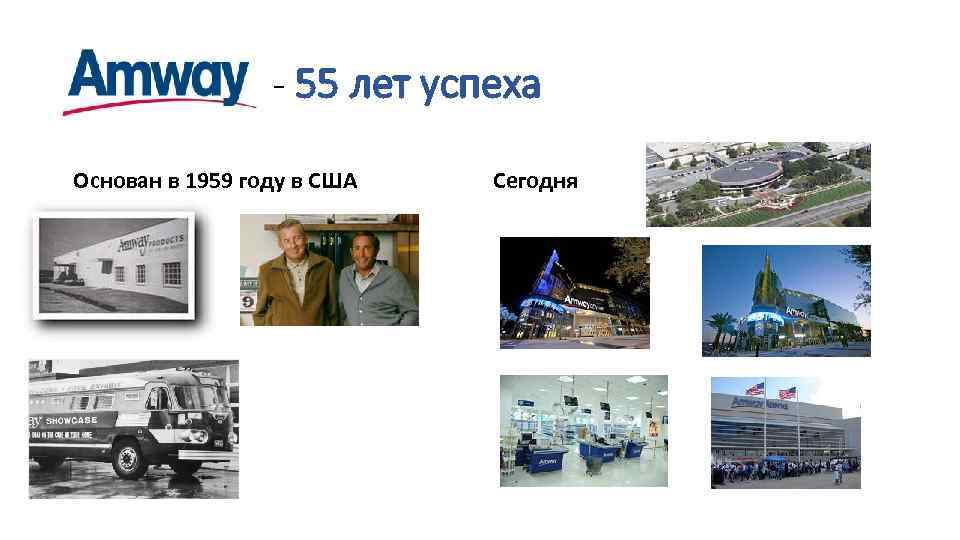 - 55 лет успеха Основан в 1959 году в США Сегодня 