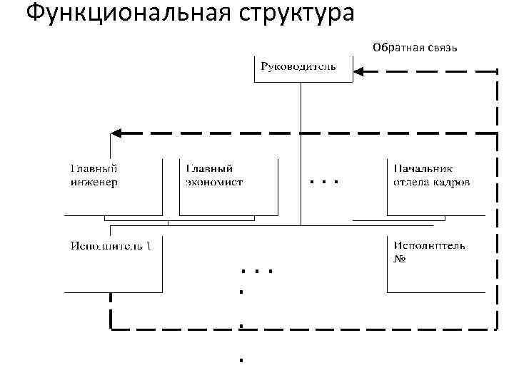 Функциональная структура Обратная связь . . 