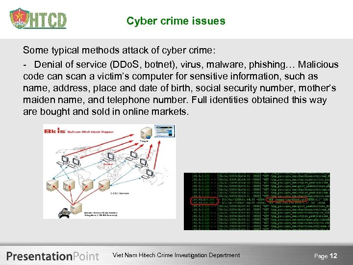 Cyber crime issues Some typical methods attack of cyber crime: - Denial of service