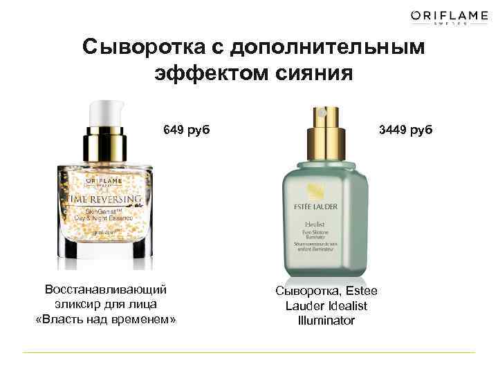 Сыворотка с дополнительным эффектом сияния 3449 руб 649 руб Восстанавливающий эликсир для лица «Власть