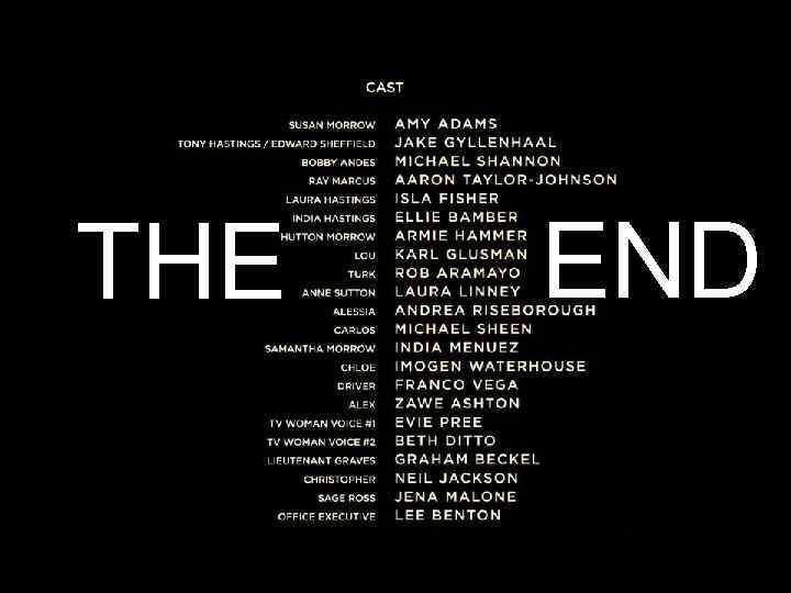 THE END 