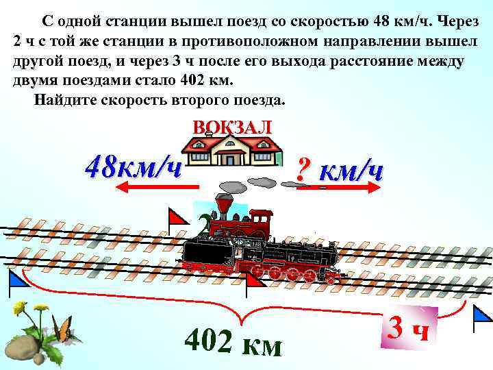 Два поезда вышли одновременно