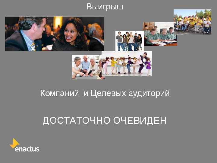 Выигрыш Компаний и Целевых аудиторий ДОСТАТОЧНО ОЧЕВИДЕН 