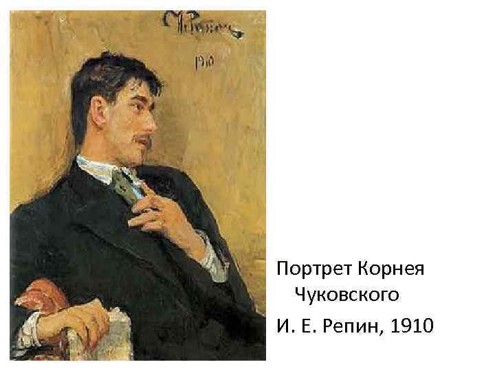 Портрет Корнея Чуковского И. Е. Репин, 1910 