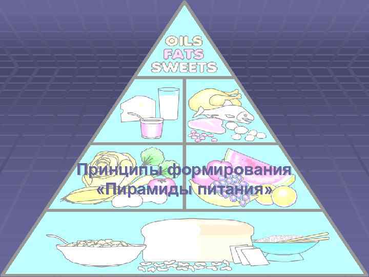 Принципы формирования «Пирамиды питания» 