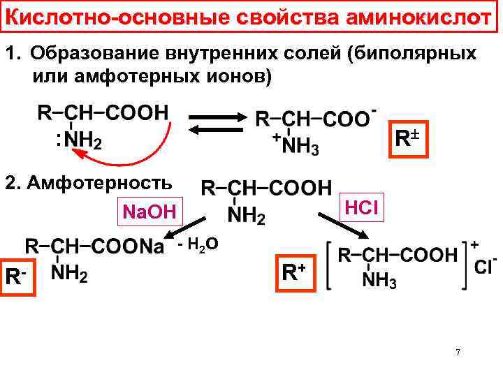 Изобразите схему образования биполярных ионов на примере аланина серина