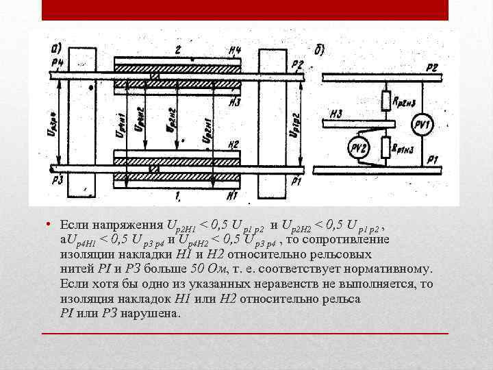  • Если напряжения Up 2 H 1 < 0, 5 U p 1