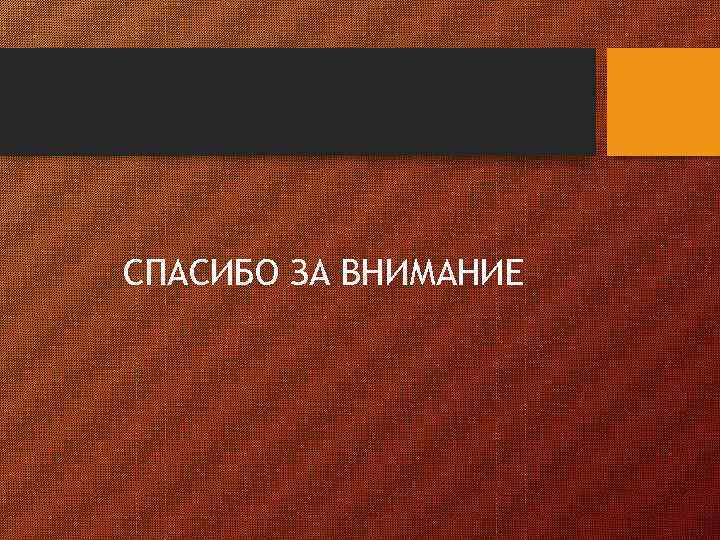 СПАСИБО ЗА ВНИМАНИЕ 