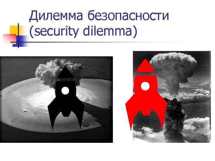 Дилемма безопасности (security dilemma) 