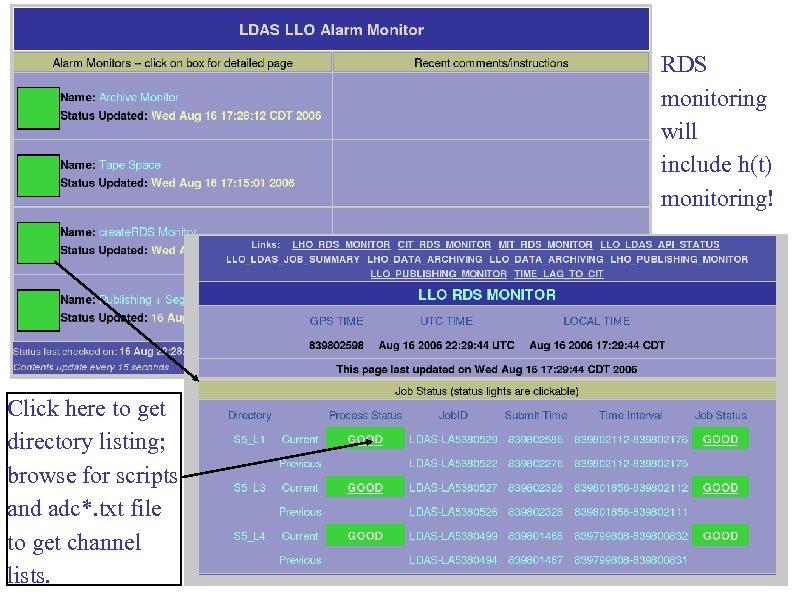 RDS monitoring will include h(t) monitoring! Click here to get directory listing; browse for