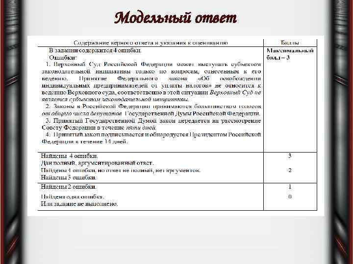 Модельный ответ 