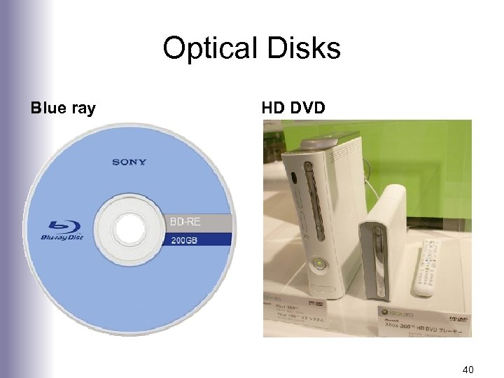 Optical Disks Blue ray HD DVD 40 