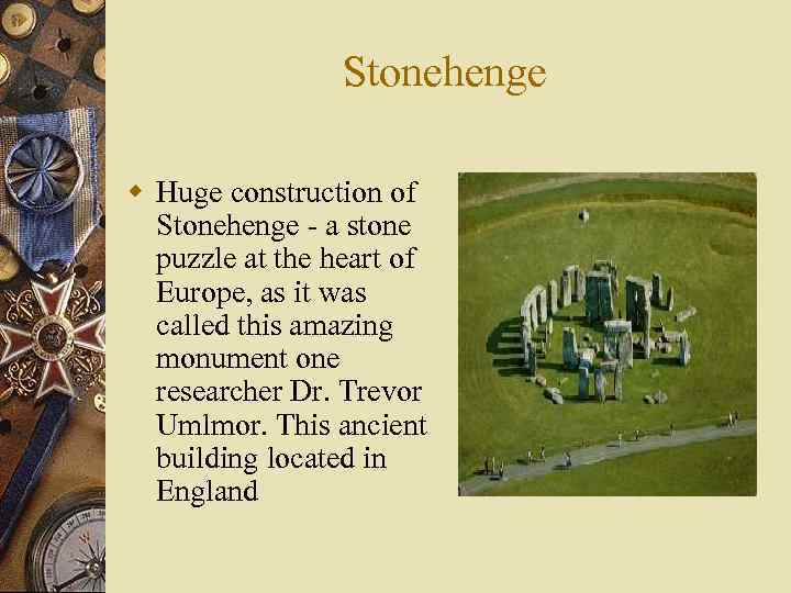 Stonehenge w Huge construction of Stonehenge - a stone puzzle at the heart of