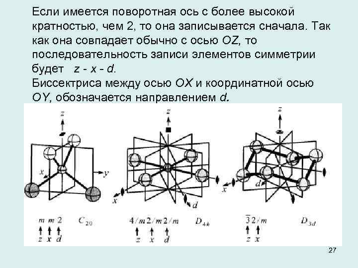 Порядок оси