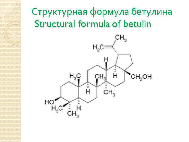 Данными структурными формулами. Структурная формула бетулина. Бетулин химическая формула. Бетулин структурная формула. Бетулин формула структурная 3д.