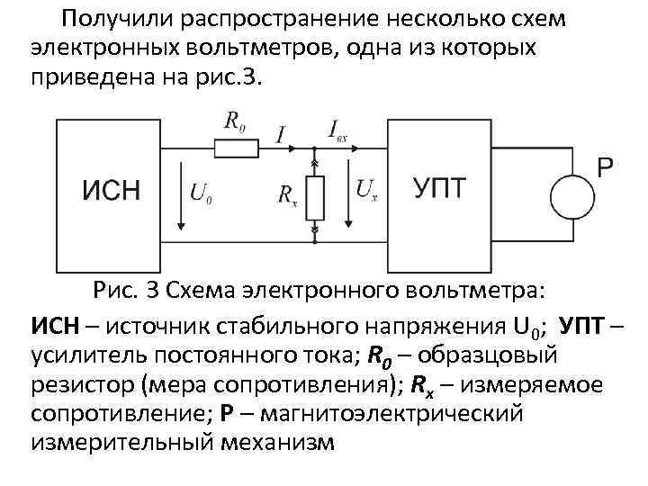 Микроамперметр на схеме