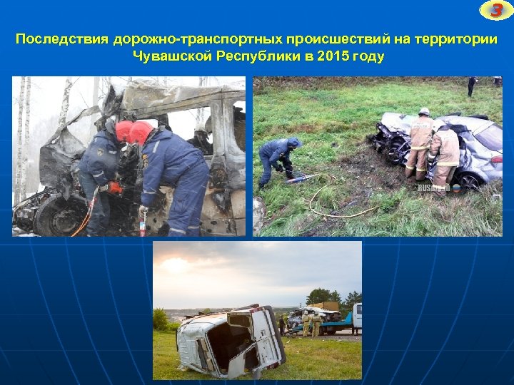 3 Последствия дорожно-транспортных происшествий на территории Чувашской Республики в 2015 году 