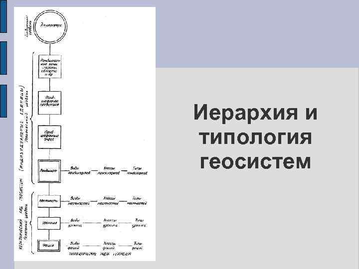 Иерархия и типология геосистем 