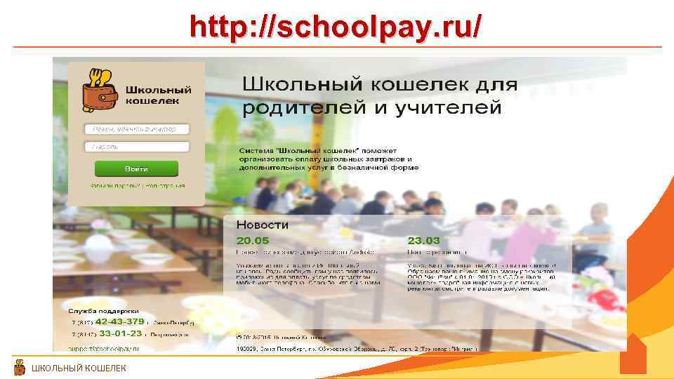 http: //schoolpay. ru/ ШКОЛЬНЫЙ КОШЕЛЕК 