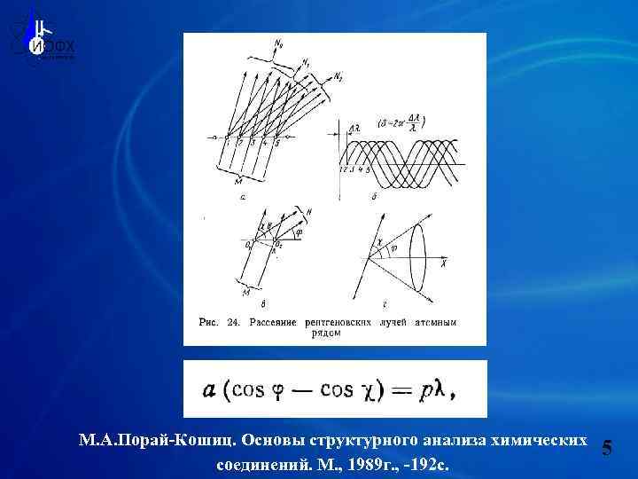 М. А. Порай-Кошиц. Основы структурного анализа химических соединений. М. , 1989 г. , -192