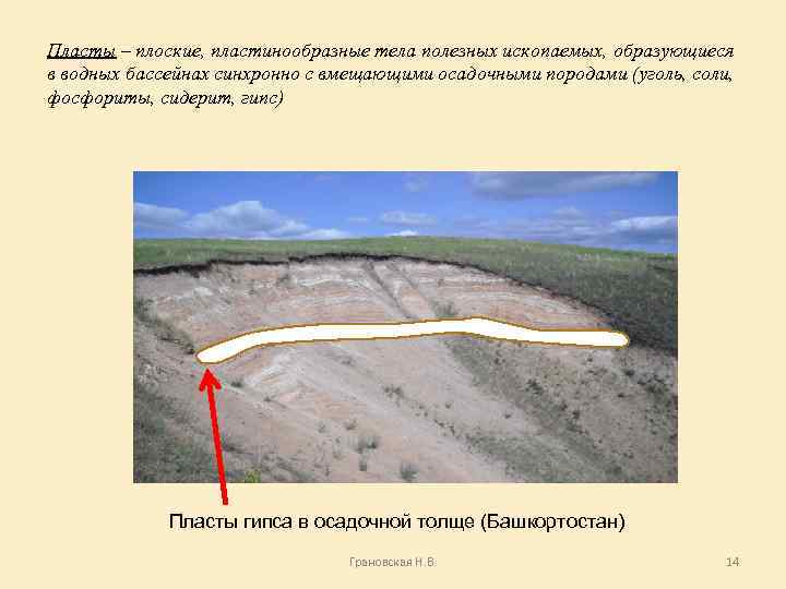 Пласты – плоские, пластинообразные тела полезных ископаемых, образующиеся в водных бассейнах синхронно с вмещающими