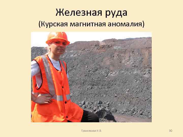 Железная руда (Курская магнитная аномалия) Грановская Н. В. 30 