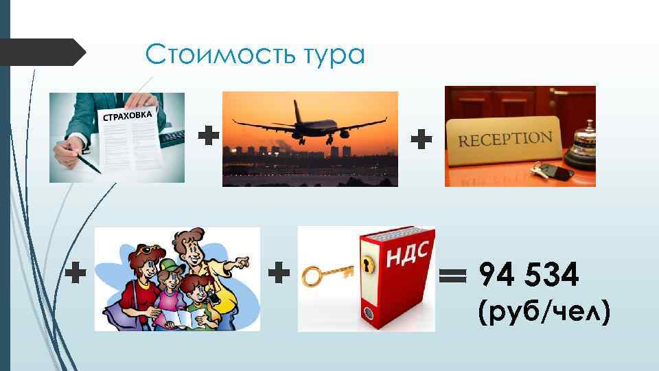 Стоимость тура 94 534 (руб/чел) 