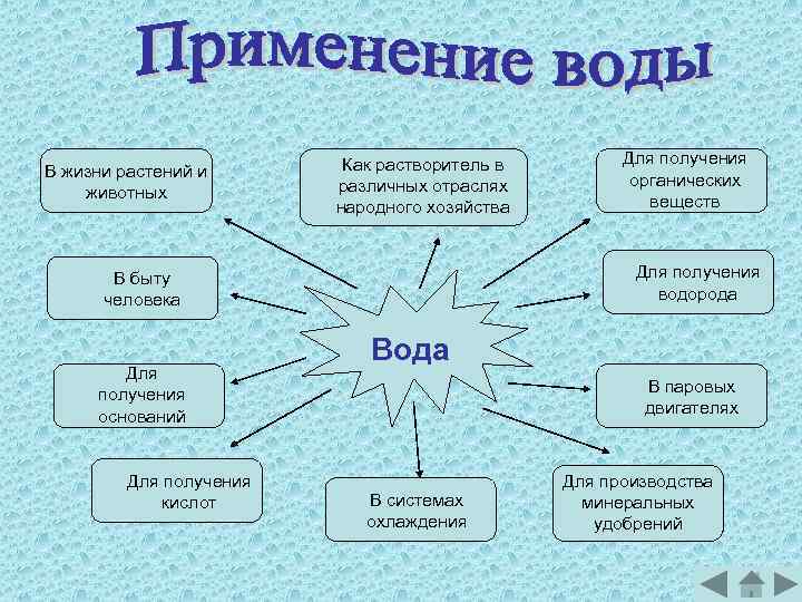 В жизни растений и животных Как растворитель в различных отраслях народного хозяйства Для получения