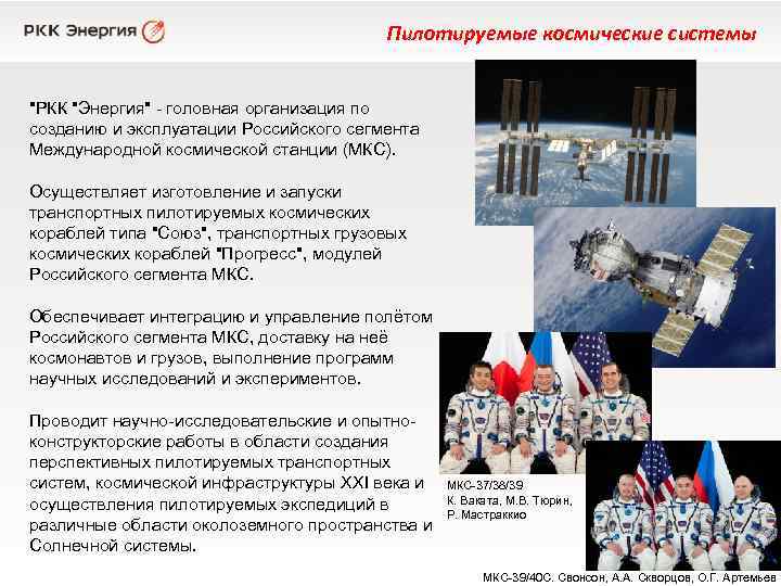 Пилотируемые космические системы 