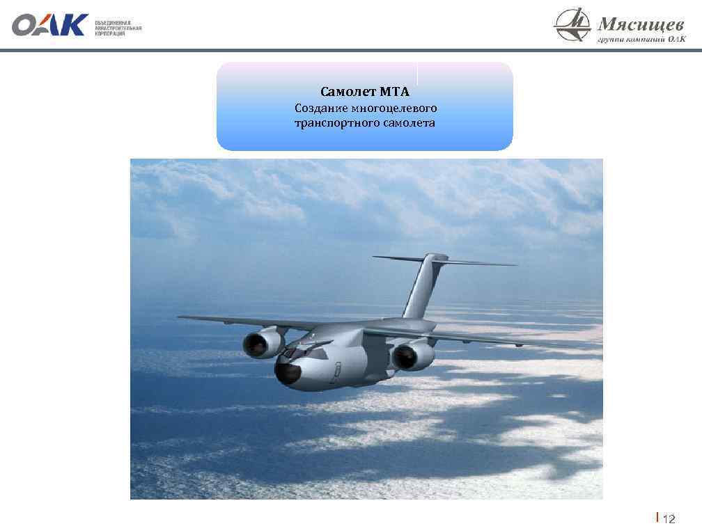 Самолет MTA Создание многоцелевого транспортного самолета 12 