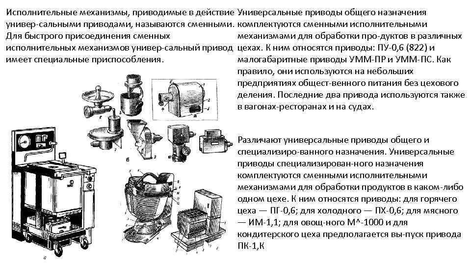 Привод универсальный схема