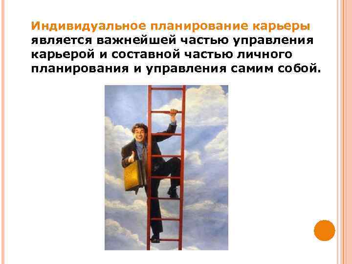 Индивидуальное планирование карьеры является важнейшей частью управления карьерой и составной частью личного планирования и