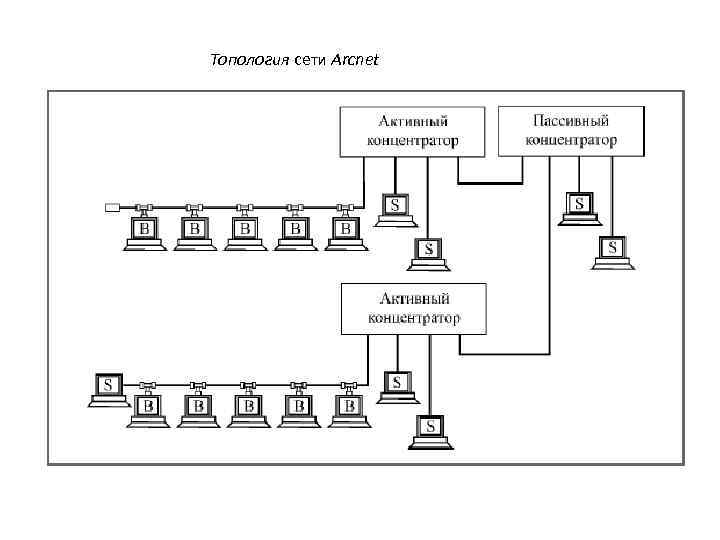 Топология сети Arcnet 