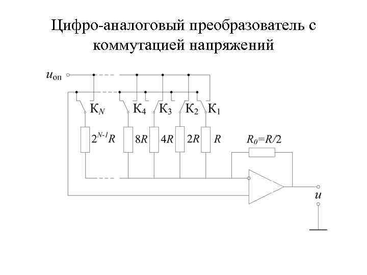 Цифро-аналоговый преобразователь с коммутацией напряжений 