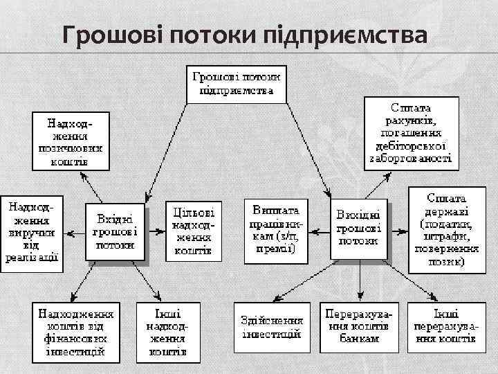 Грошові потоки підприємства 