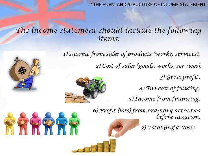 2 THE FORM AND STRUCTURE OF INCOME STATEMENT The income statement should include the