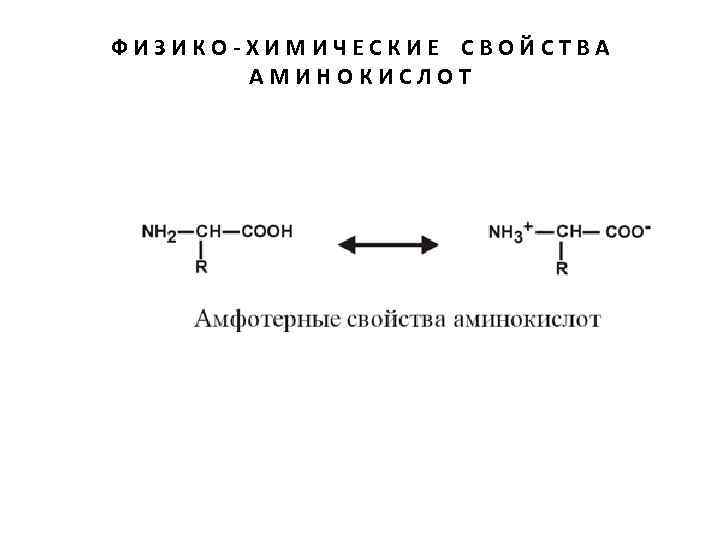 ФИЗИКО-ХИМИЧЕСКИЕ СВОЙСТВА АМИНОКИСЛОТ 