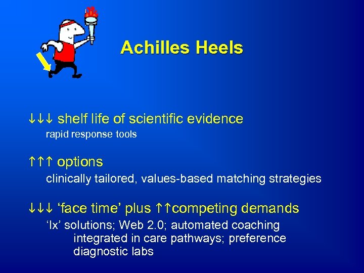 Achilles Heels shelf life of scientific evidence rapid response tools options clinically tailored, values-based