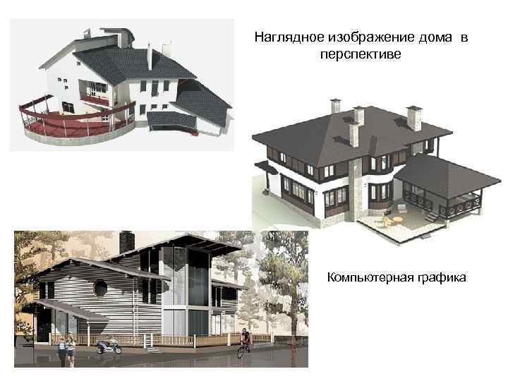 Наглядное изображение дома в перспективе Компьютерная графика 