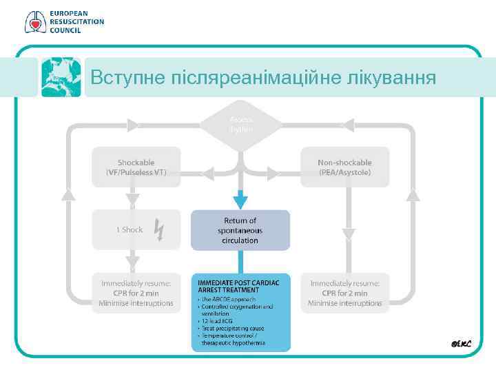 Вступне післяреанімаційне лікування 