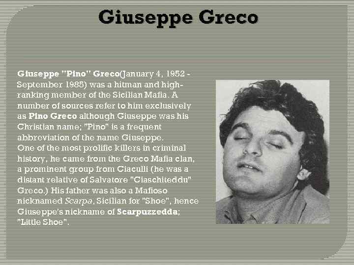 Giuseppe Greco Giuseppe 