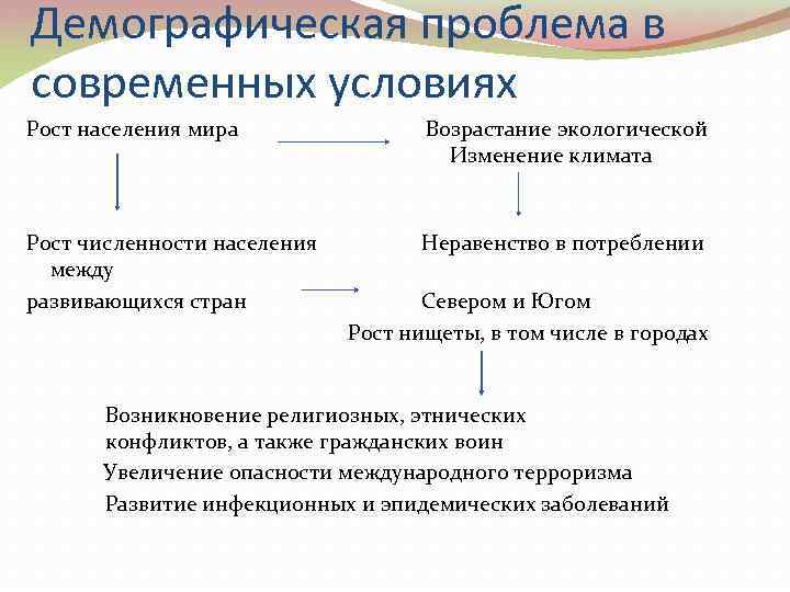 Экологическая демографическая проблема