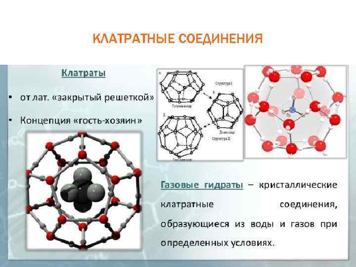 КЛАТРАТНЫЕ СОЕДИНЕНИЯ 