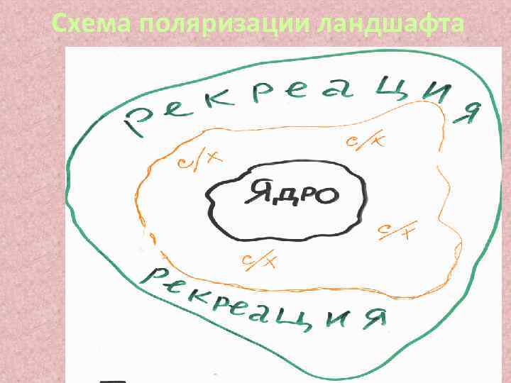 Схема поляризации ландшафта 