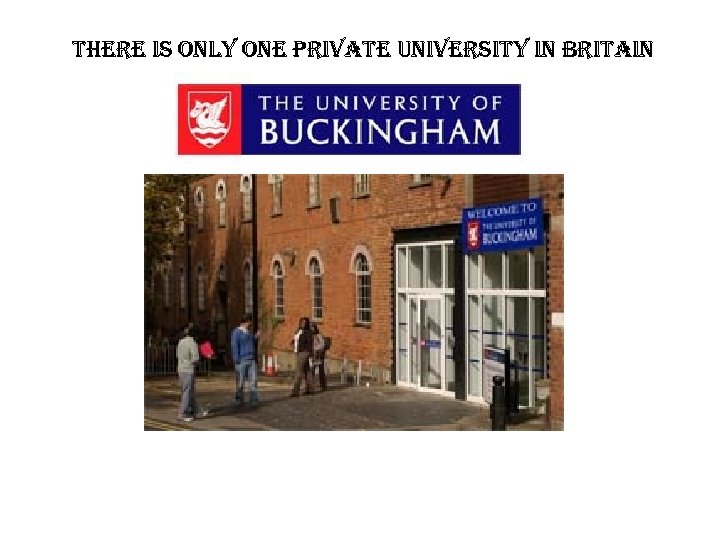 there is only one private university in britain 