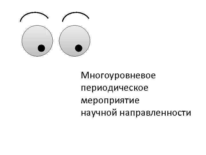 Многоуровневое периодическое мероприятие научной направленности 